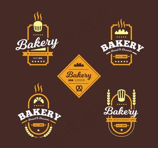 黄色烘培标志设计