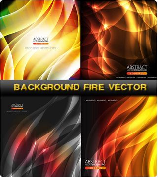 炫彩火焰背景,背景元素