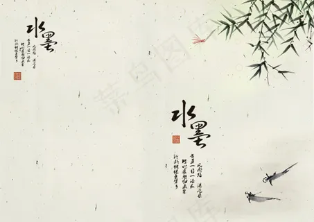 水墨春日风景图 水墨春日风景图