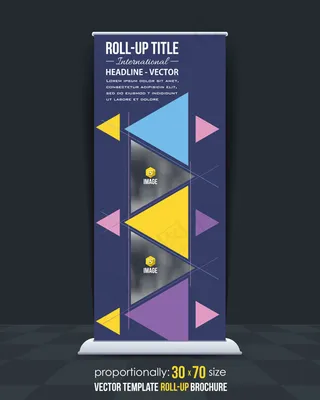 三角形元素展架