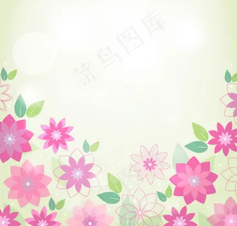 春季粉色花朵背景