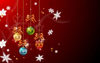 圣诞节挂球矢量2