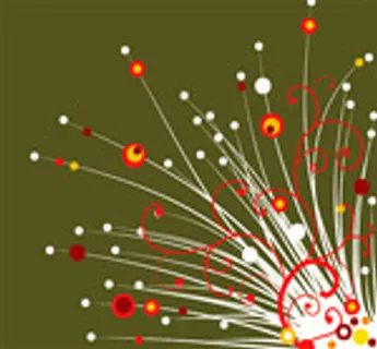 矢量线条与圆形设计元素