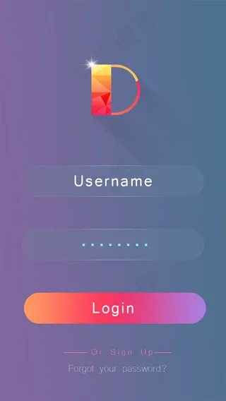 APP用户登录界面