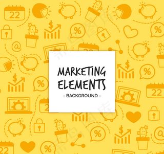 市场营销元素背景,背景元素