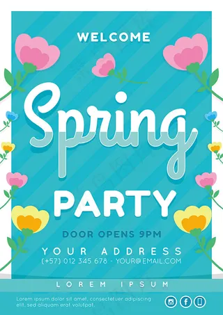春季派对海报
