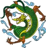 矢量彩色龙纹ai矢量模版下载