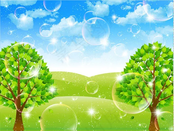 户外风景矢量ai矢量模版下载