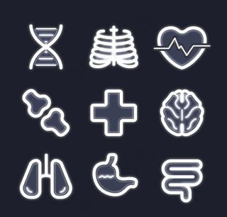 医疗图标矢量,免抠元素