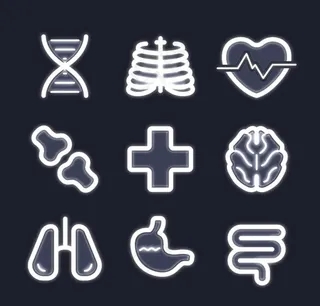医疗图标矢量,免抠元素