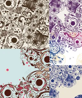 素雅花纹背景,背景元素 素雅花纹背景,背景元素