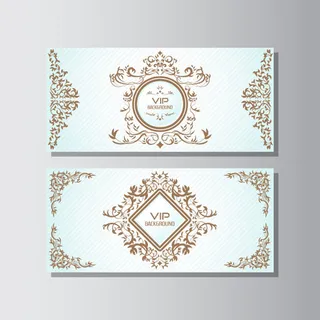 花纹装饰VIP卡