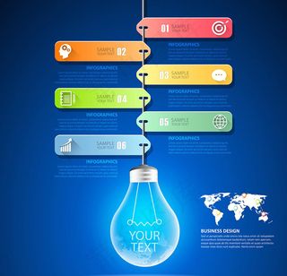 条形箭头信息图表