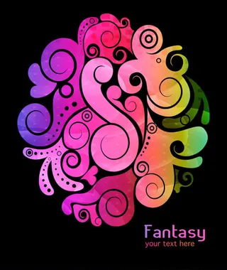 幻彩抽象图标,免抠元素