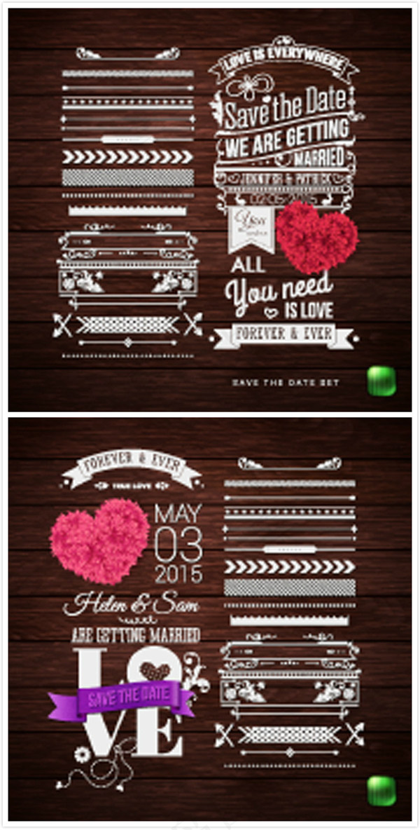 情人节花纹矢量