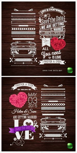 情人节花纹矢量