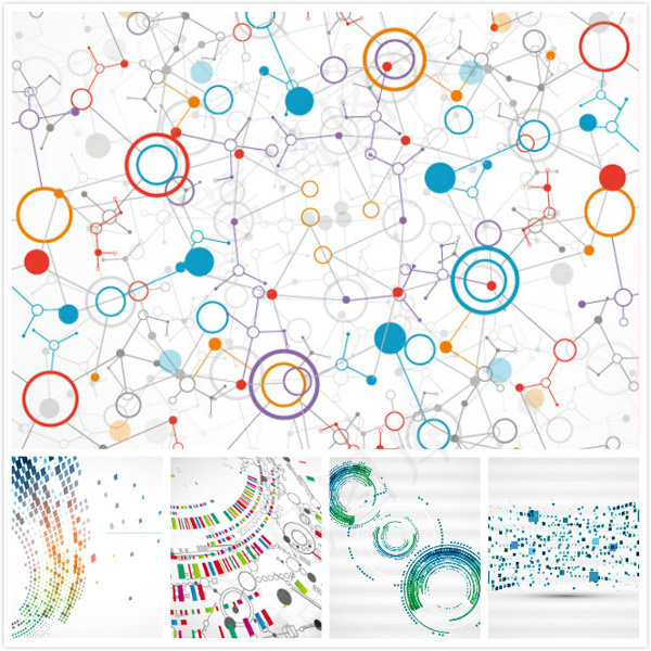 几何图形组合背景