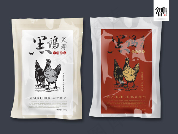 鸡肉包装袋(4724X3543(DPI:300))psd模版下载