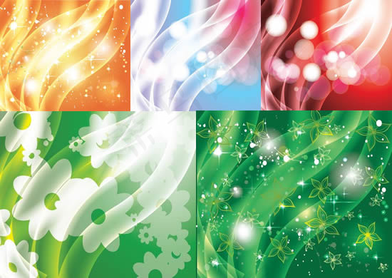 光点光带摇曳背eps,ai矢量模版下载