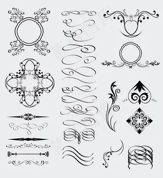 欧式边框底纹花边