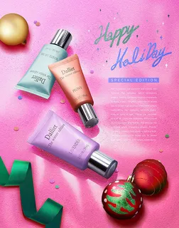 圣诞洗面奶海报