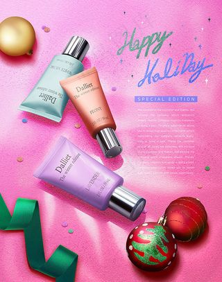 圣诞洗面奶海报