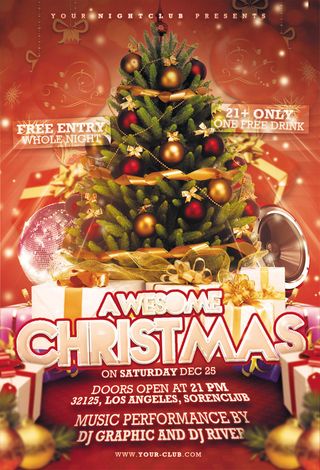 圣诞节宣传海报