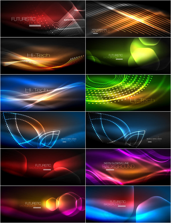 抽象霓虹灯背景