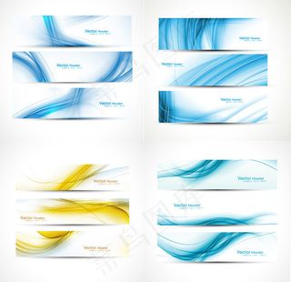 动感科技旗帜,背景元素