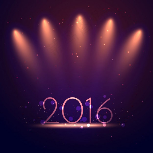 2016灯光背景,背景元素ai矢量模版下载