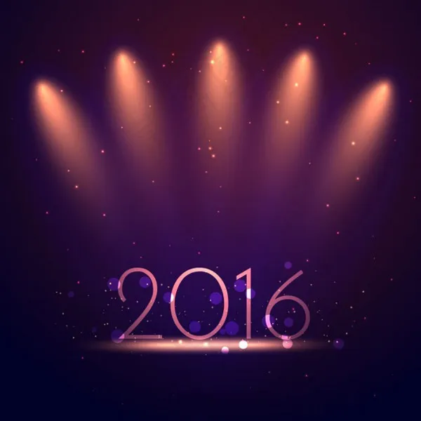 2016灯光背景,背景元素ai矢量模版下载