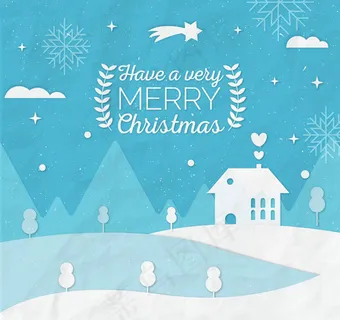 圣诞节白色风景