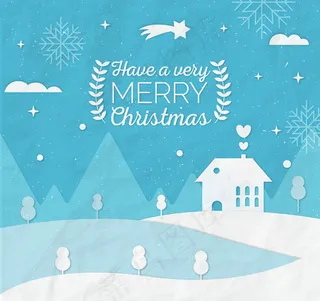 圣诞节白色风景