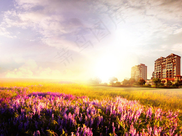 房地产广告背景