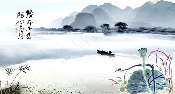 中国风山水画 中国风山水画