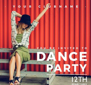 时尚女子舞会海报