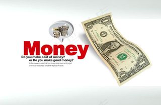 金融理财美元钱币
