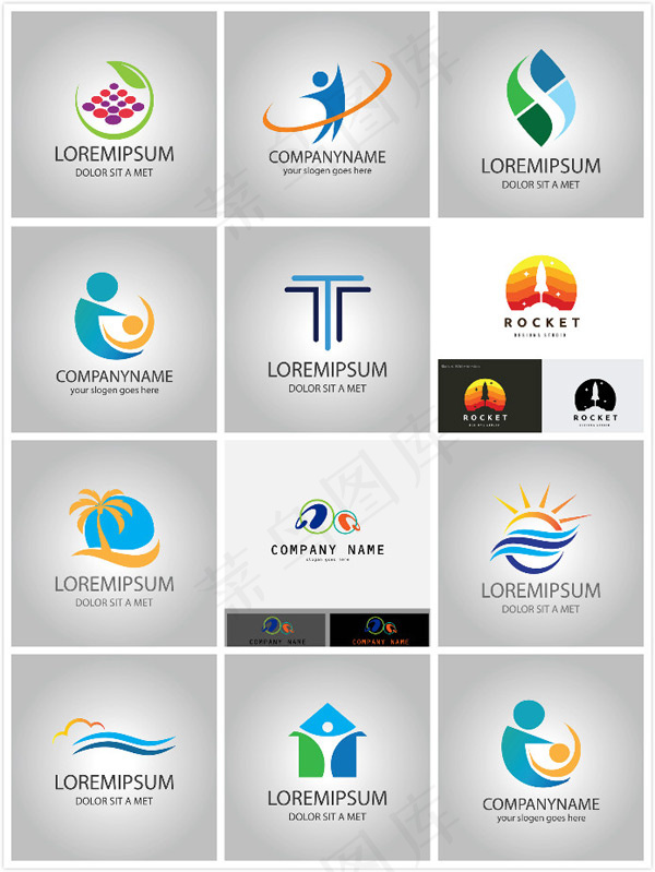 公司logo标志eps,ai矢量模版下载