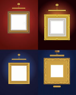 华丽的花纹相框