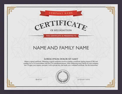 精美证书设计