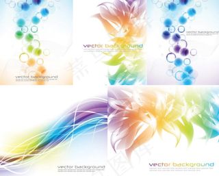 幻彩背景矢量,背景元素