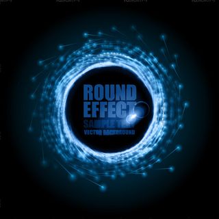 发光圆环粒子背景