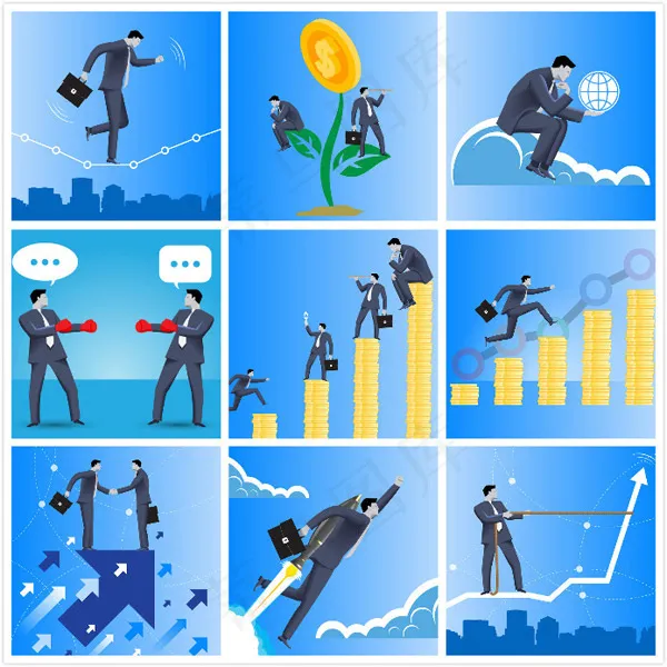 商务人物矢量eps,ai矢量模版下载