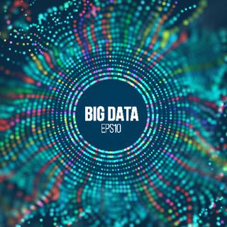 多彩圆形粒子背景