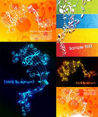 音乐主题矢量