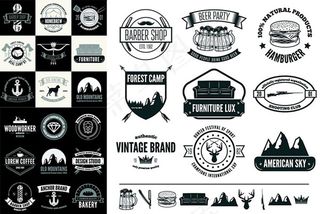 户外元素标签,免抠元素