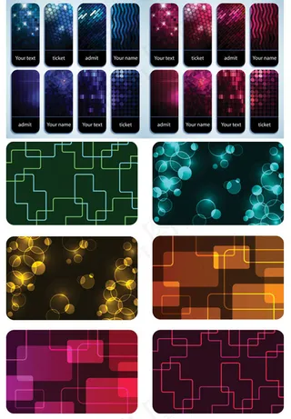 幻彩卡片背景,背景元素