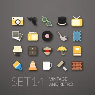 娱乐与施工图标,免抠元素