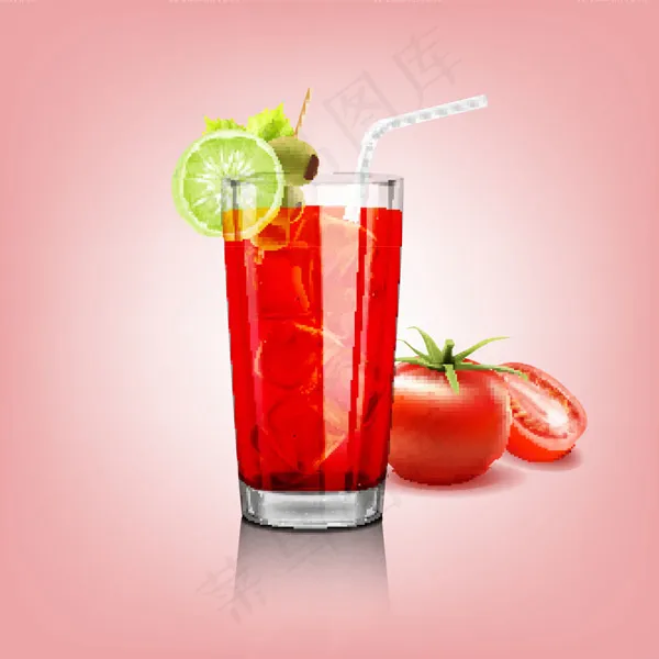 血腥玛丽鸡尾酒eps,ai矢量模版下载