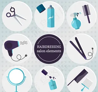 美发用品图标,免抠元素
